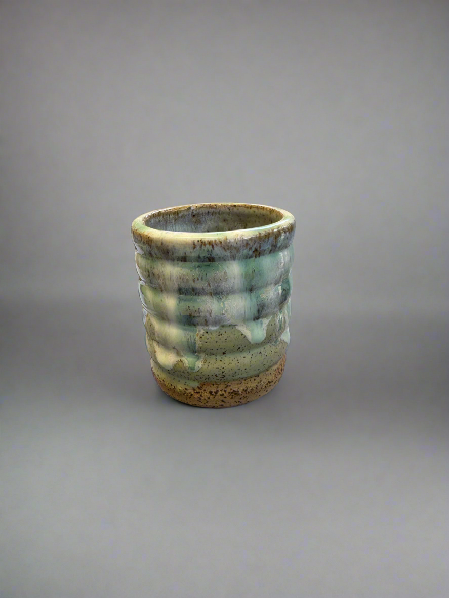 Handmade Ceramic Vessel – Glazed in Forest Tones