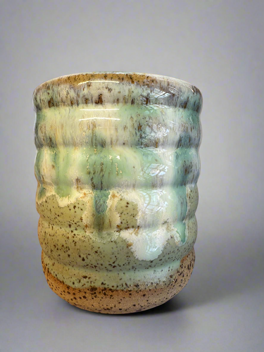 Handmade Ceramic Vessel – Glazed in Forest Tones